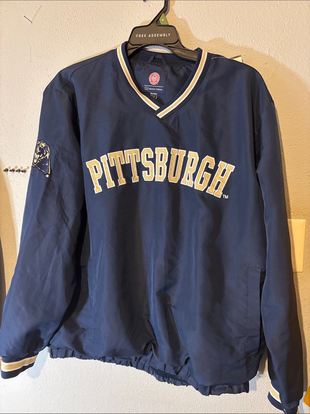 Pittsburgh men’s Navy Pullover Jacket - Official Team Style